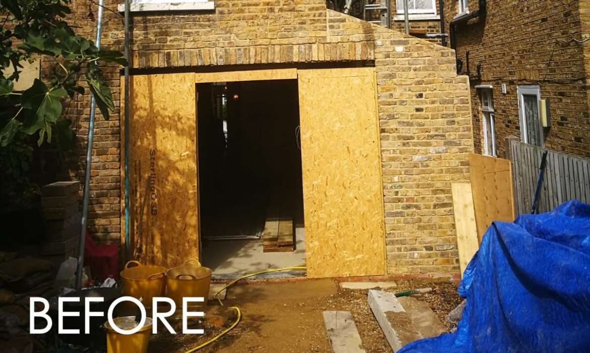 Rear extension with contemporary design