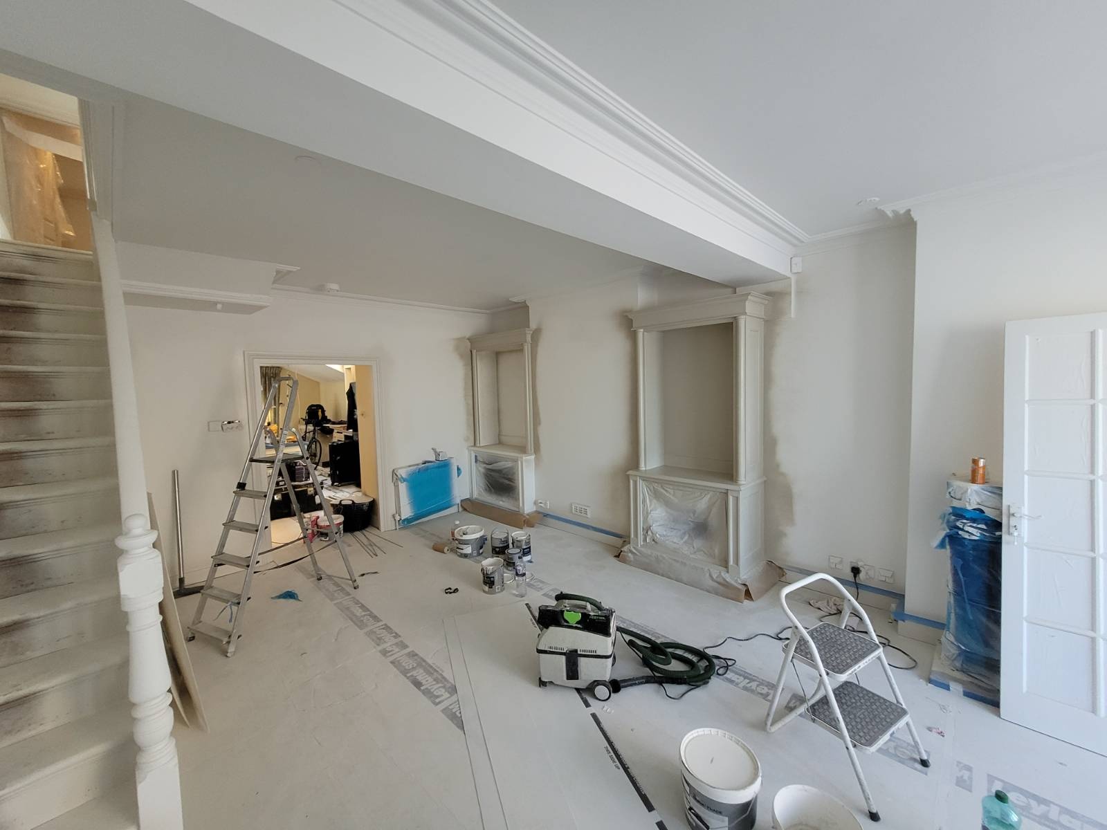 Living room refurbishment in progress