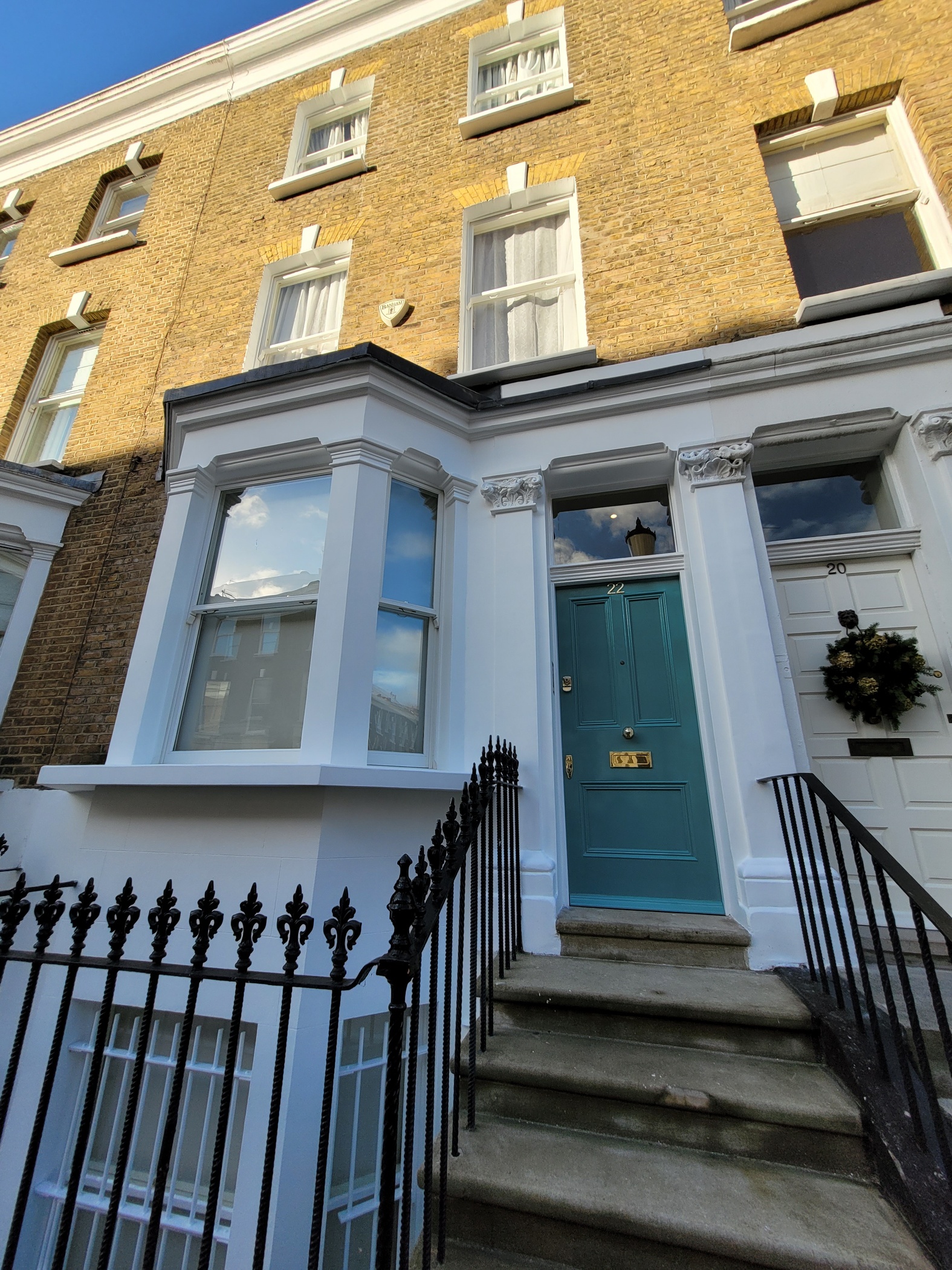 Victorian London townhouse exterior restoration