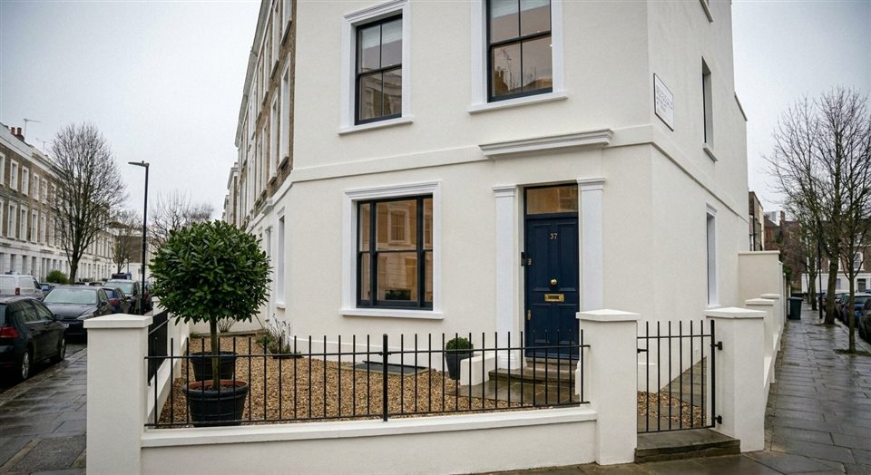 London townhouse before full renovation